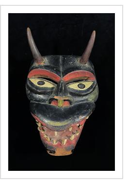 Old Diablo Mask attributed to Victoriano Salgado of Michoacan