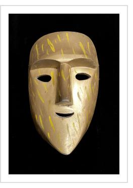 Gold Faced mask