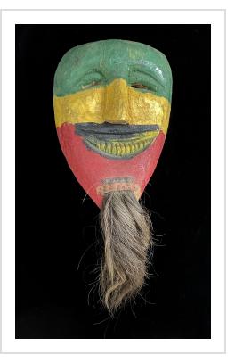 Tricolor Mask with Beard