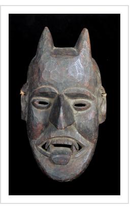 Shaman's Mask with horns