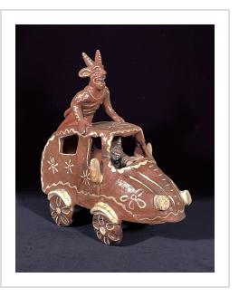 Cochito de Ocumicho - Vintage Ceramic Vehicle