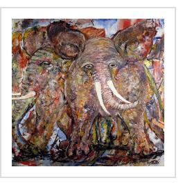 Elephant Fossil - "Sane" Mbugua Wadu (Kenya)