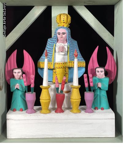 Shrine for the Virgin - Vintage Oaxaca Shrine by Antonio Villafañe