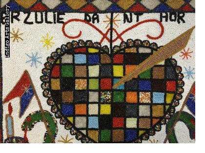 Erzulie Dantor - Vodou Flag | Indigo Arts