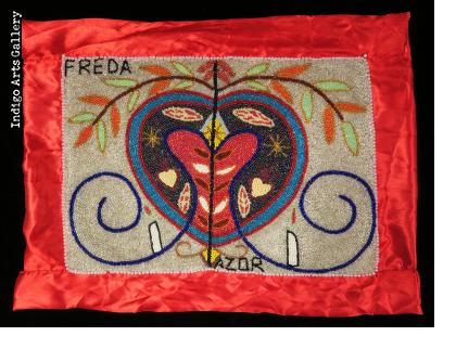 Erzulie Freda Beaded Vodou Flag