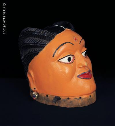 Pair of Fon Gelede Masks from Benin