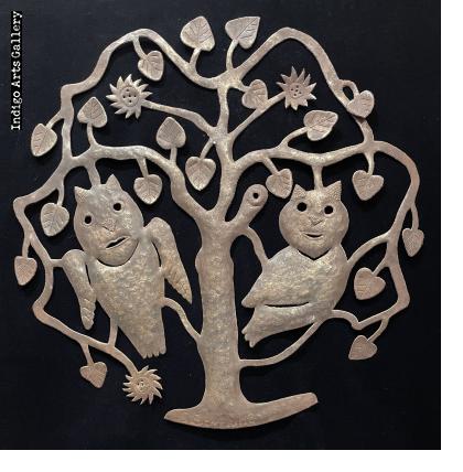 Two Owls in a Tree