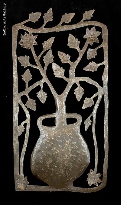 Hinche, Haiti,c. 2024 Recycled steel oil-drum (22.5” h. x 12” w. x 3” d.)