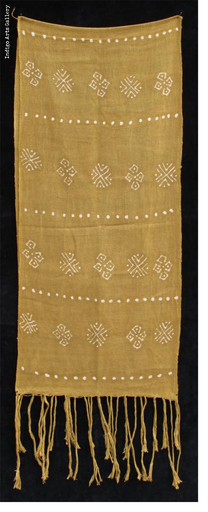 Bogolanfini Verde - Bamana Mud-cloth scarf