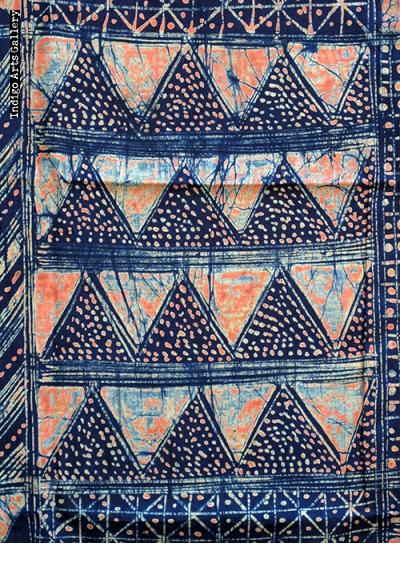 Yoruba Indigo Batik Cloth