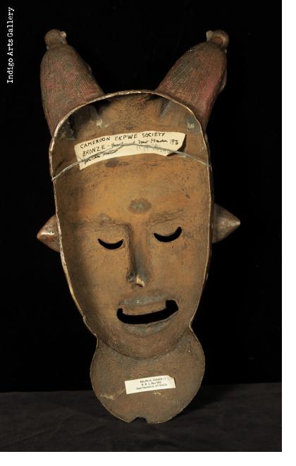 Bronze Ekpwe Society Mask from Cameroon
