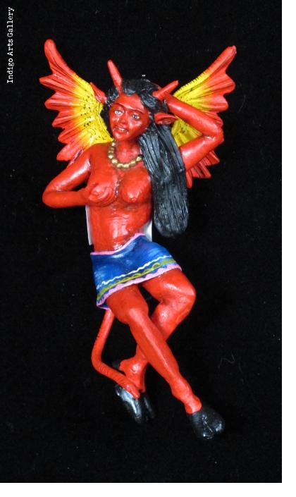 "Chica Diabla" Devil  Retablo Ornament 