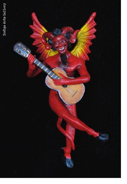 "Diablo Musico" Devil Retablo Ornament