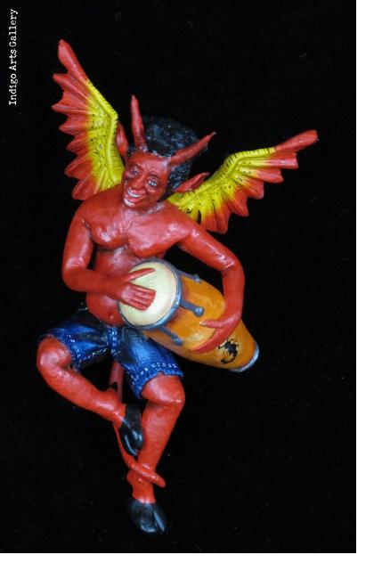 Devil Drummer - Retablo Ornament