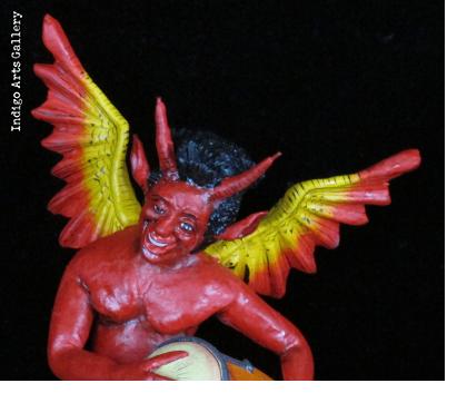 Devil Drummer - Retablo Ornament