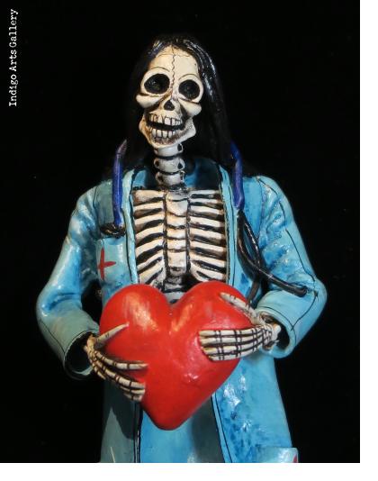 Heart Transplant Calavera - Retablo figure