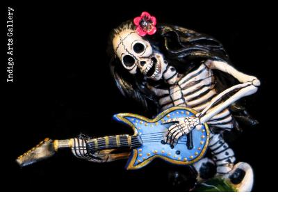 Mermaid Guitarist of the Dead - retablo figure