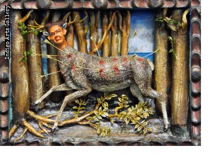 Frida Kahlo retablo - "Wounded Deer" 
