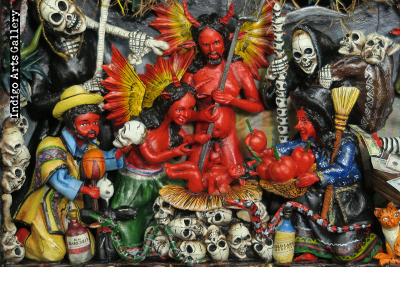 Nacimiento de los Diablos - retablo