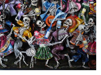 Fiesta de los Muertos (Carnival of the Dead) - Retablo