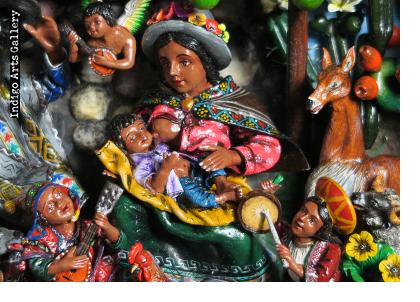 Nacimiento Campesino (Peasant Nativity) Retablo