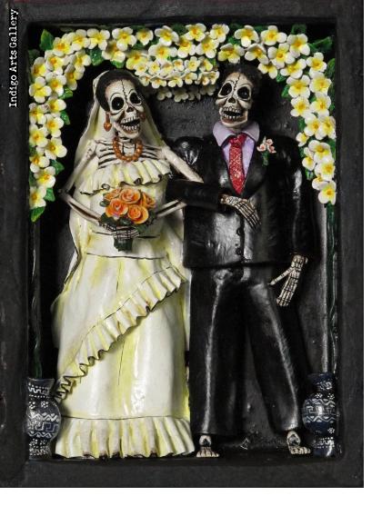 Los Novios Muertos - Wedding Retablo
