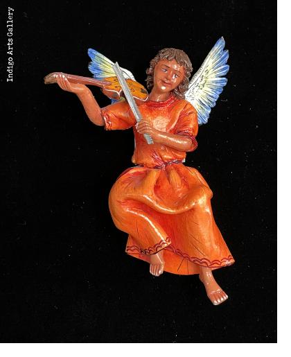 Angel with Violin - retablo figure