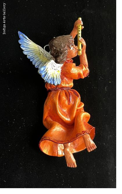 Angel with Flute - retablo figure