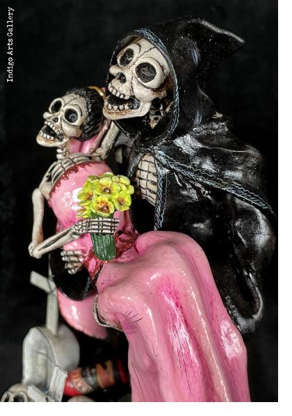 Bride of the Grim Reaper - Calavera Sculpture