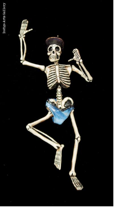 La Calavera Atletica - articulated skeleton