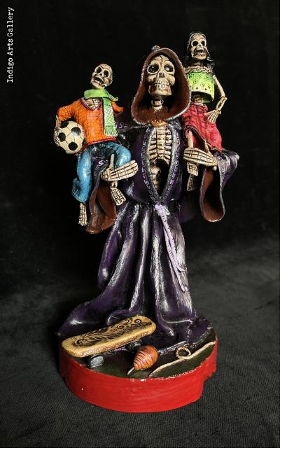 The Sporting Life - Grim Reaper - Retablo Sculpture
