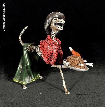 Calavera Dog - Retablo Figure