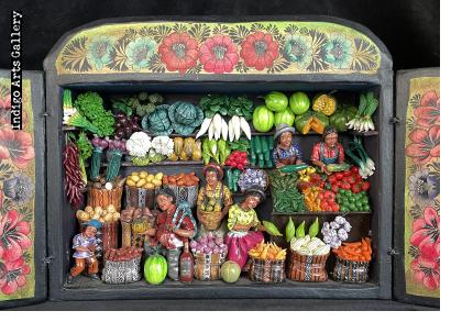 Mercado de las Verduras (Produce Market) Retablo