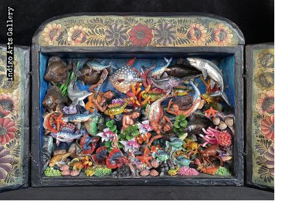 Bajo el Mar IV (Under the Sea) Retablo