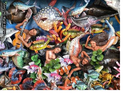 Bajo el Mar IV (Under the Sea) Retablo