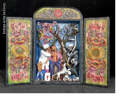 Between Life and Death - retablo