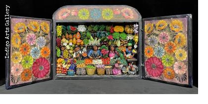 Mercado de las Verduras (Produce Market) Retablo