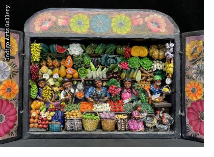 Mercado de las Verduras (Produce Market) Retablo