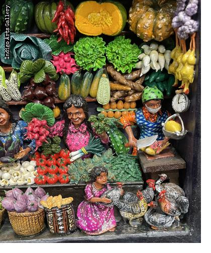 Mercado de las Verduras (Produce Market) Retablo
