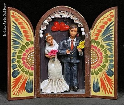  Novios (Wedding) - Mini-Retablo