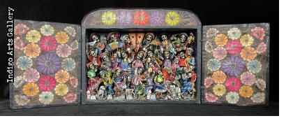 Fiesta de los Muertos (Carnival of the Dead) - Retablo (version 6)