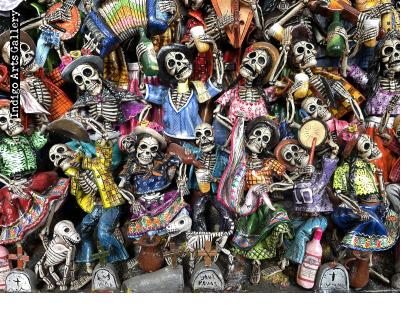 Fiesta de los Muertos (Carnival of the Dead) - Retablo (version 6)