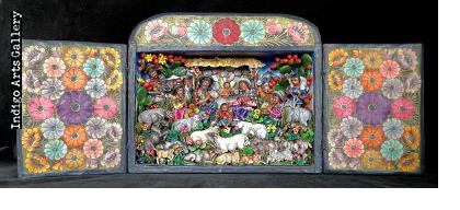 Nacimiento Campesino (Peasant Nativity) Retablo