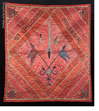 St. Jacques Majeur - Vodou Flag by Clotaire Bazile