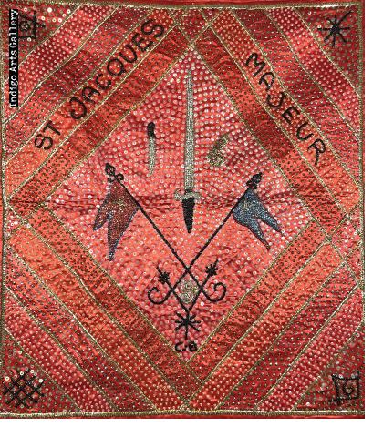 St. Jacques Majeur - Vodou Flag by Clotaire Bazile