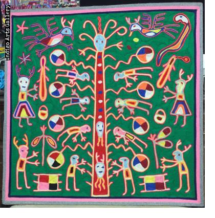 Nierika Yarn Paintings from the Huichol (Wixárika) Indians of