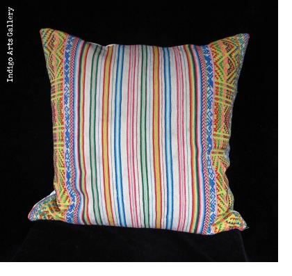 Vintage "Manta" Textile Pillow from Highland Peru