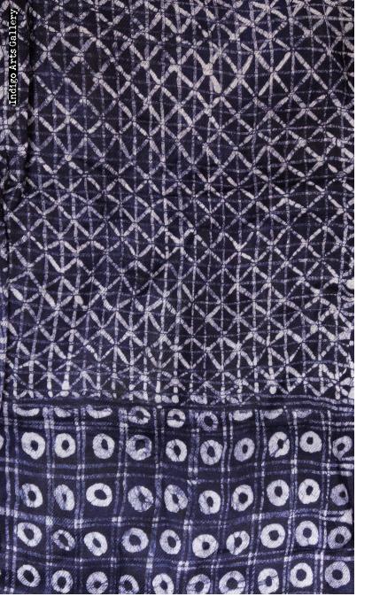 Batik Shawl on Rayon by Gasali Adeyemo