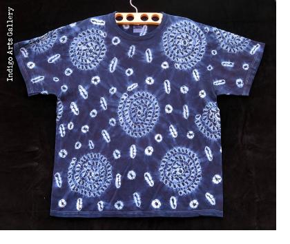 Indigo Tie-dye T-shirt by Gasali Adeyemo - Extra Large