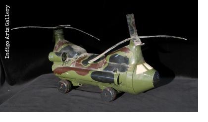 Invasion Helicopter from plastic bottles